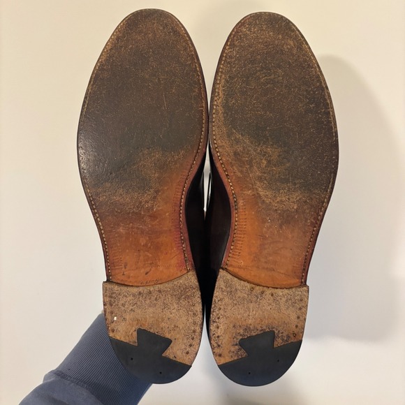 Alden Tassel Moccasin Loafer Burgundy Calf 663 Men's Size 12C - Picture 7 of 9